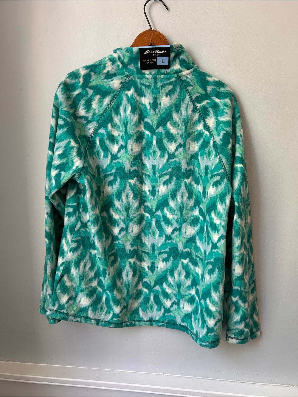 Eddie Bauer Woman's Large Polar Fleece 1/4 Zip Pullover Jacket New W/Tags Large - Picture 3 of 7